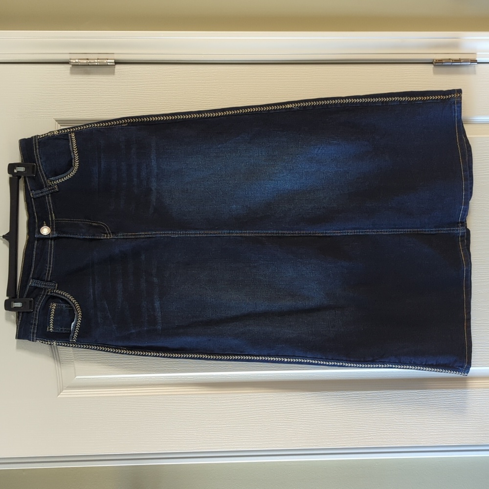 Be-Girl Dark Denim Blue Skirt - Large